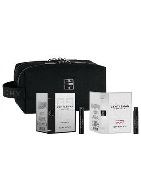 Givenchy Gentleman Society Black Toiletry Pouch 3 piece travel gift set